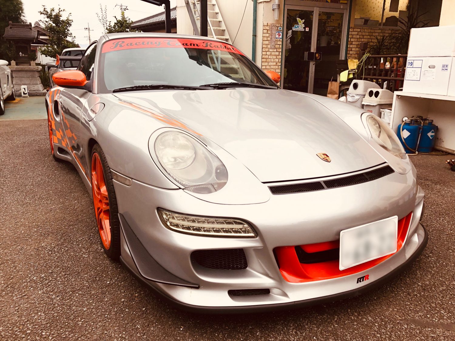 996ﾜｲﾄﾞ ステッカーチューン完了 ポルシェ専門店ラビットコーポレーション